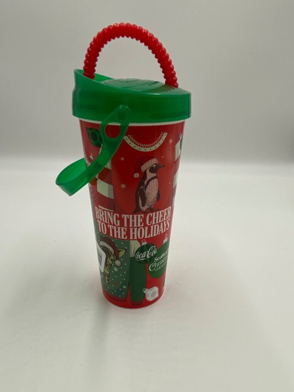 SeaWorld Christmas Celebration Souvenir CocaCola Freestyle Cup 2025 Ugly Sweater